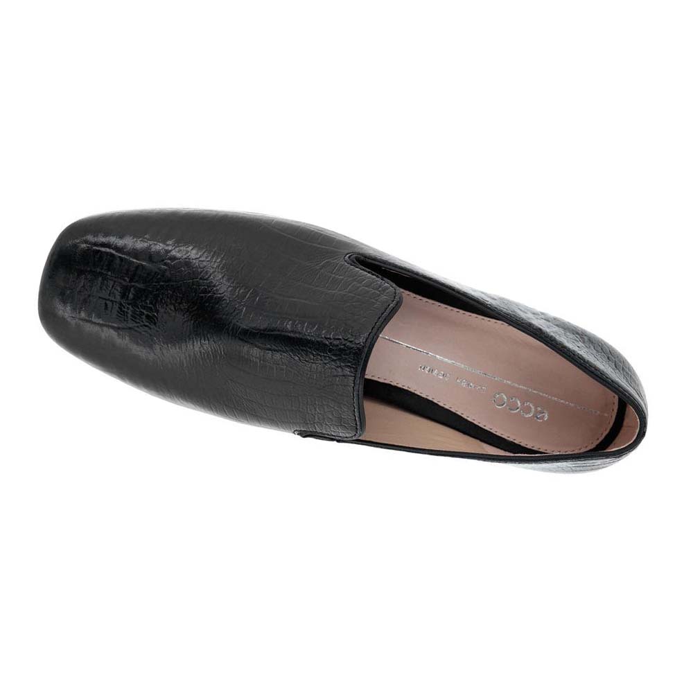 Ecco Anine Squared Smoking Loafers Dam Svarta | SE 154GSO